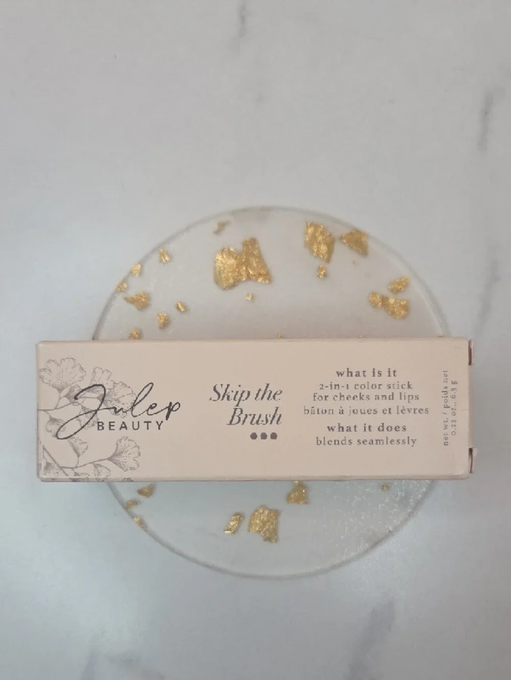 Julep Skip the Brush 2-in-1 Color Stick - Cream & Pink